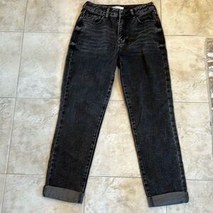 PacSun faded black Mom jeans